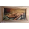 Image 1 : Framed Oil Painting of Reclining Nude With Unknown Signature
