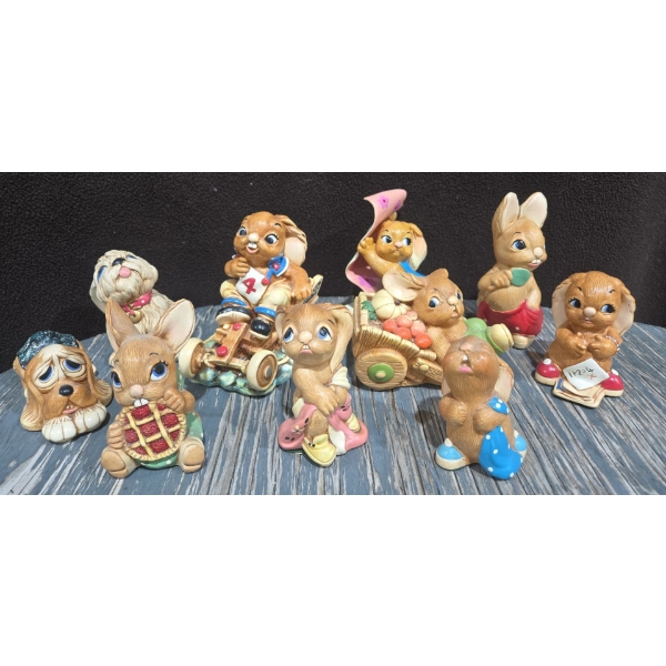 11 Pendelfin Hand Painted Stone Craft Including Pieface, Robert, Barney & More