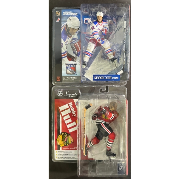 McFarlane NHL Figures Eric Lindros & Bobby Hull Sealed