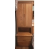 Image 2 : Wooden Storage Headboard w/ Queen Size Mattress & Box Spring + Linens w/ Light
