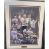 Image 1 : 1999 Edmonton Oilers Framed Captain Legacy Print  20"w x 28"tall