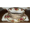 Image 2 : Royal Albert - 'Old Country Roses' Bowls Of Many Sizes w/ Single Serve Tea Tray