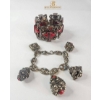 Image 1 : Vintage-Style Costume Jewelry Set Bracelet and Cuff