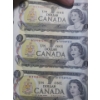 Image 3 : Uncut Canadian One and Two Dollar Bills