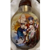 Image 1 : Artist: Jin Xue Mei "Happiness and Prosperity" Wang Xisan Ji School Reverse Painting Snuff Bottle