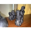 Image 3 : A Wolf Original Indigenous Art Sculptures, Hand Made in Canada - 4Pcs, 8L 