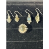 Image 1 : Collection of Yellow/Green Stone Earrings and Ring