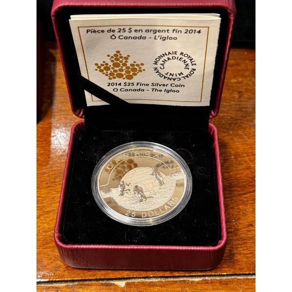 2014 $25 fine silver coin 31.39 g - The Igloo