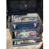 Image 1 : Metal Toolbox with Three Compartments and Assorted Tools