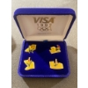 Image 1 : 1992 Visa Olympic Games Pin Set Featuring Albertville Winter Olympics Mascot