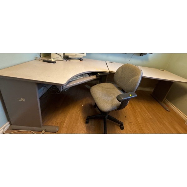 Vintage Desk Long (2 pcs) w/ Office Chair - Furniture ONLY 107W, 45D, 30T 