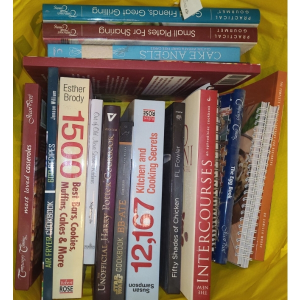 Cookbook Selection Including: Company's Coming (Several), Harry Potter and a Tin Full of Magnets