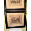 Image 4 : Framed Antique Artwork (3) 15"x15"