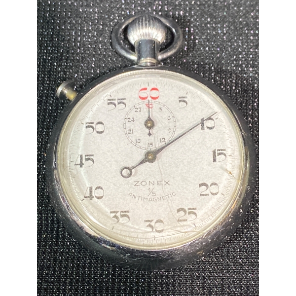 Zonex Antimagnetic Swiss Pocket Watch with Exposed Movement