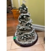 Image 4 : Santa Statue and 2 Ceramic Christmas Trees 18"