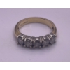 Image 1 : One Lady's Five Diamond Ring 14K YG; Ring Weighs 4.3g 