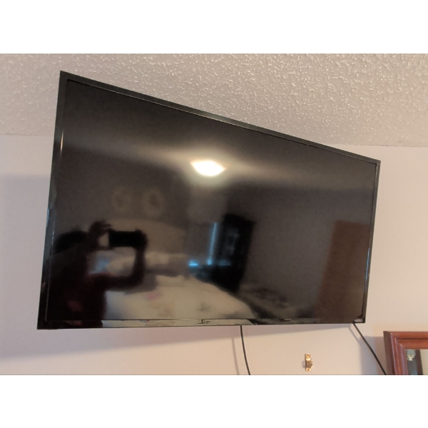 42" Vizio Flat Screen TV Includes Pivoting Mount-Removal Required