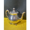 Image 3 : Wallace Baroque Silverplated Coffee Set with Assorted Brass Decor and Silver Plated Copper Teapot