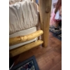 Image 2 :  Log hand made Queen size bed with head board footboard and side rails (mattress box sprig Not Inc)