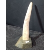 Image 1 : Indigenous Art Carved Ivory on Soapstone Base, Artist: Simanuk Kilabuk, 4 W, 4.5 D, 10.5 T 