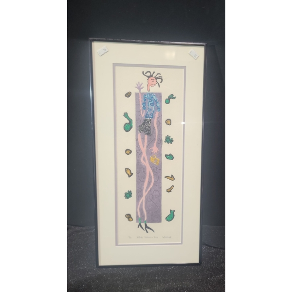 Numbered Print 17/100 "Alfredo Fettucini's Niece" Artist: Sa Boothroyd, 10 X 20.5 Framed Under Glass