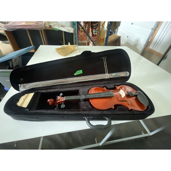 Violin in case