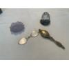 Image 2 : Victorian Folding Lorgnette Glasses w/ Speckled Art Glass Egg & More 5W