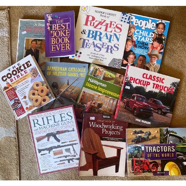 Guns, Brain Teasers, Classic Pickup Trucks Book Collection