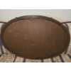 Image 3 : Antique Oval Wooden Framed Mirror - 25x39