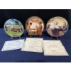 Image 1 : Set of Three Collectors Plates with original boxes and COA