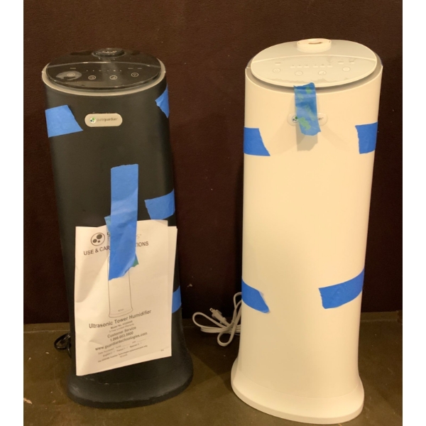 Set of 2 Pure Guardian Ultrasonic Tower Humidifiers Model No. H3200AR