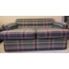 Image 6 : Plaid Upholstered Loveseat with Two Matching Cushions