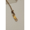 Image 3 : Stamped 12K Yellow Gold Chain (1.21g) w/ Circular Stone Medallion