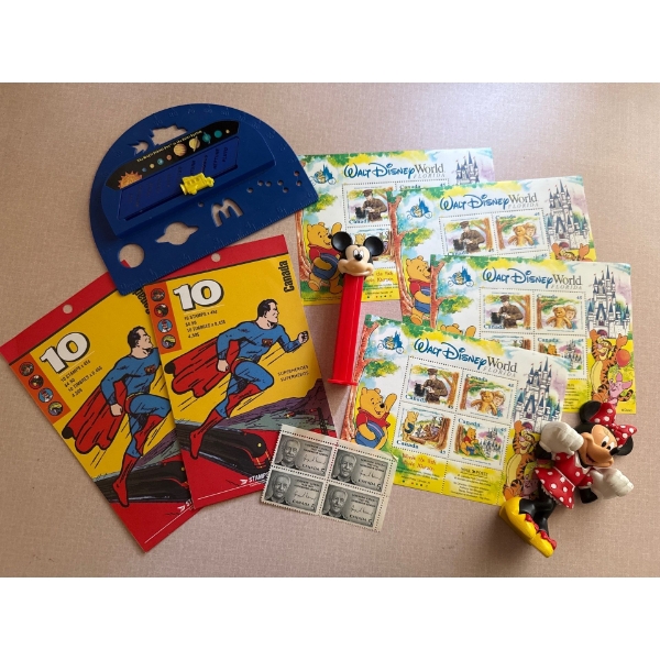 New Disney & Superman Stamp Collection w/ More