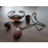 Image 1 : Stamped 925 Silver & Amber Jewelry Collection 59.02g