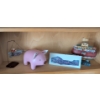 Image 1 : Playroom Essentials - Noahs Arc Landscape Art Print Pig Figurine & Dancing Clown Music Box