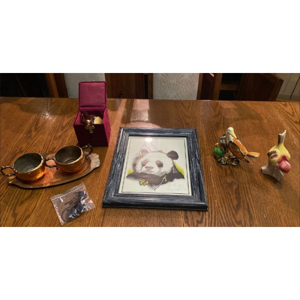 Assorted Animal Decor w/ Coppercraft Tableware & More