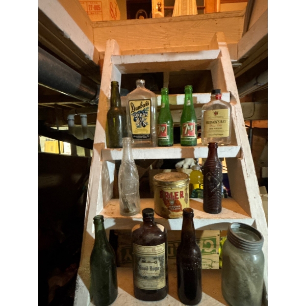 collection of vintage bottles straight from the dirt to the box free dirt included, Hudsons Bay fine