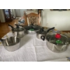 Image 1 : Set of 5 Stainless Pots, Like New