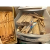Image 2 : Large Lot of Wooden Crafting supplies, Popsicle Sticks, Dowels, Blocks Etc, Large selection of vario