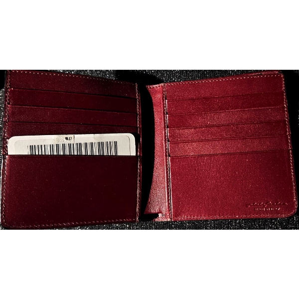 Pininfarina Red Leather Bifold Wallet