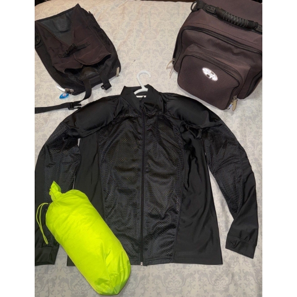 Motorcyclist's Essentials - Padded Outerwear Rain Gear & More Men's L