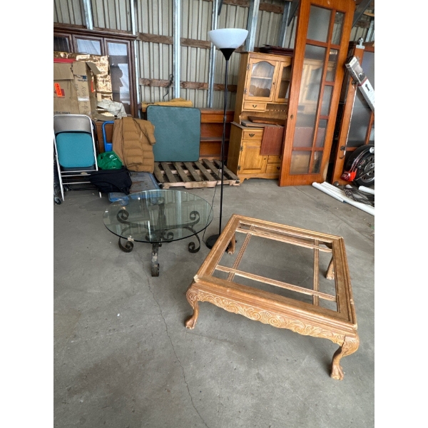 Tables and Floor Lamp