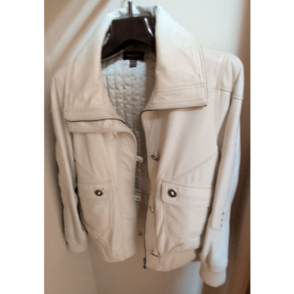 Ladies Genuine Leather DANIER Insulated Bomber Jacket Size XL - New Condition 