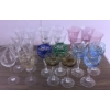 Image 1 : Crystal and Colored Glass Stemware in Various Designs