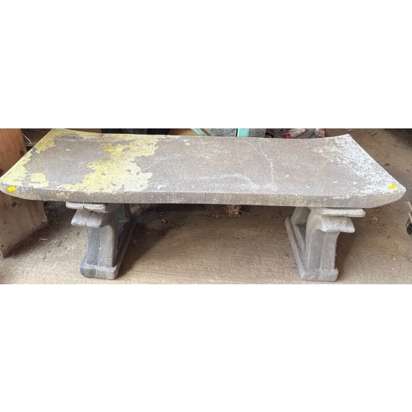 Decorative Concrete Garden Bench - Heavy Duty Heavy 