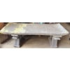 Image 1 : Decorative Concrete Garden Bench - Heavy Duty Heavy 