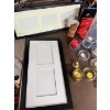 Image 3 : Assortment of candle holders with large bag of tea lights  little brass bell bookends picture Frames