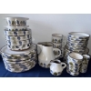 Image 2 : Vintage Earthenware Dinner Service Niderviller France In The Prunes Pattern