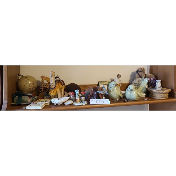 Ceramic Birds,  Willow Tree Angel, Glass Ball, Camels & more